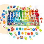 Ξύλινο Εκπαιδευτικό Παιχνίδι MONTESSORI με Ζώα / Ψάρια / Δαχτυλίδια / Αριθμούς και Φιγούρες