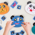 Παιδικό Πολύχρωμο Εκπαιδευτικό Παιχνίδι PANDA FACE CHANGER με τη Μέθοδο MONTESSORI