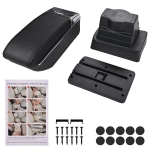 Δερμάτινο Υποβραχιόνιο για Opel Astra J 2009–2018 MK4 - Οικολογικό δέρμα - Μαύρο