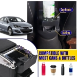 Δερμάτινο Υποβραχιόνιο για Opel Astra J 2009–2018 MK4 - Οικολογικό δέρμα - Μαύρο