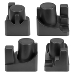 Δερμάτινο Υποβραχιόνιο για VW Golf V 2003–2009 / VW Golf VI 2008–2013 / VW Jetta V 2005–2010 - Οικολογικό δέρμα - Μαύρο