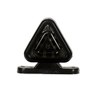 LED Σετ Όγκου Κερατάκι Τρίγωνο Φιμέ 12V / 24V IP67 Κόκκινό / Λευκό 6.5cm
