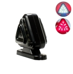 LED Σετ Όγκου Κερατάκι Τρίγωνο Φιμέ 12V / 24V IP67 Κόκκινό / Λευκό 6.5cm