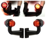 Σετ LED Όγκου Κερατάκια 12V / 24V IP67 Κόκκινό / Πορτοκαλί 191mm x 79mm
