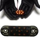 LED Όγκου Φιμέ με 9 LED 12V / 24V IP68 Πορτοκαλί 90mm х 20mm x 10mm Е-Mark