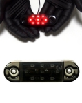 LED Όγκου Φιμέ με 9 LED 12V / 24V IP68 Κόκκινο 90mm х 20mm x 10mm Е-Mark