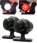 Σετ LED Φιμέ Όγκου 18 SMD Κερατάκι 12V / 24V IP66 Κόκκινό / Λευκό 120mm x 90mm x 90 mm