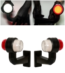 Σετ LED Όγκου Κερατάκια NEON 12V / 24V IP68 Κόκκινό / Λευκό 191mm x 79mm
