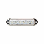 LED Όγκου Χρωμιωμένο με 6 LED 12V / 24V IP68 Λευκό 132mm х 46mm