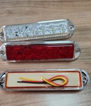 LED Όγκου Χρωμιωμένο με 6 LED 12V / 24V IP68 Λευκό 132mm х 46mm