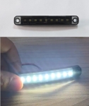 LED Όγκου Φιμε Πλευρικής Σήμανσης 9 LED Λευκό 12V / 24V IP68 100mm x 15mm x 10mm