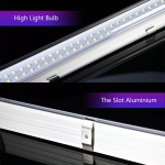 LED Φωτιστικο Οροφης 72 LED Ψυχρο Λευκο 12V με Διακόπτη ON/OFF 33cm x 3.3cm x 3.5cm