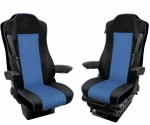 Σετ Καλύμματα Φορτηγού 2τμχ. για MERCEDES ACTROS MP3 / MP4 2015 - 2020 Μπλέ Οικολογικό Δέρμα
