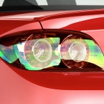 Αυτοκόλλητη Χαμαιλέων Μεμβράνη για Φανάρια Αυτοκινήτου 30cm X 10m σε Πορτοκαλί Χρώμα 1 Τεμάχιο