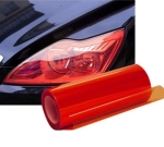 Αυτοκόλλητη Διάφανη Μεμβράνη για Φανάρια Αυτοκινήτου 30cm X 10m σε Κόκκινο Χρώμα 1 Τεμάχιο