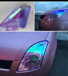 Αυτοκόλλητη Χαμαιλέων Μεμβράνη για Φανάρια Αυτοκινήτου 30cm X 10m σε Βιολετί Χρώμα 1 Τεμάχιο