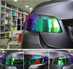 Αυτοκόλλητη Χαμαιλέων Μεμβράνη για Φανάρια Αυτοκινήτου 30cm X 10m σε Πράσινο Χρώμα 1 Τεμάχιο