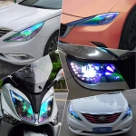 Αυτοκόλλητη Χαμαιλέων Μεμβράνη για Φανάρια Αυτοκινήτου 30cm X 10m σε Μπλε Χρώμα 1 Τεμάχιο