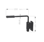 Βραχίονας / Μπράτσο για Καθρέπτη για Φορτηγά - Τρακτέρ -  Κλαρκ 180 mm x 120 mm