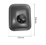 Καθρέπτης για Φορτηγά - Τρακτέρ - Κλαρκ με βάση 218 mm x 170 mm E4