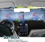 Ηλιοπροστασία Παρμπρίζ Αυτοκινήτου Εσωτερική με Βεντούζα 150cm x 80cm