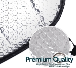 Ηλιοπροστασία Παρμπρίζ Αυτοκινήτου Εσωτερική με Βεντούζα 150cm x 80cm