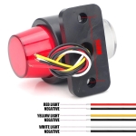 Σετ LED Όγκου NEON Κερατάκια Τριπλά 12V / 24V IP67 Λευκό / Πορτοκαλί / Κόκκινό 76mm x 76mm x 92mm