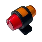 Σετ LED Όγκου NEON Κερατάκια Τριπλά 12V / 24V IP67 Πορτοκαλί / Πορτοκαλί / Κόκκινό 76mm x 76mm x 92mm