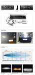 LED Μπάρα 54cm με Βάση 100Watt 12500lm 10-30 Volt DC Ψυχρό Λευκό / Πορτοκαλί για Τοποθέτηση στην Πινακίδα του Αυτοκινήτου E-Mark