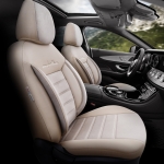 Σετ Καλύμματα Αυτοκινήτου Otom Comfortline Design Universal Ύφασμα Sued και Δερματίνη Εμπρός και Πίσω 11 Τεμαχίων Μπέζ