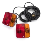 Σετ Φανάρι 4 Λειτουργίες με Βίδες και Καλώδιο 7.5m 12V E9