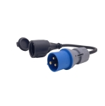 Επέκταση Αντάπτορας Προσαρμογέας από Βύσμα Σούκο στην πρίζα CEE 3 Ακίδων για Τροχόσπιτο / Κατασκηνωτές / Τρέιλερ κ.α - IP44 – 230V / 16A