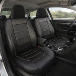 Δερμάτινη Ταπετσαρία με Φερμουάρ Σετ 10 Τεμάχια Μαύρο / Λευκό