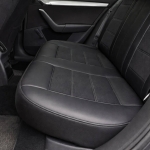 Δερμάτινη Ταπετσαρία με Φερμουάρ Σετ 10 Τεμάχια Μαύρο / Λευκό