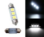 Σωληνωτός LED 31mm με 3 SMD 5050 Ψυχρό Λευκό 2 Τεμάχια
