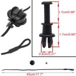 Σετ Πλαστικά Κλιπ Πορτ Μπαγκάζ με Σχοινί με Βάσεις για το Πορτμπαγκάζ Αυτοκινήτου για VW / Skoda / Seat / Audi 54cm