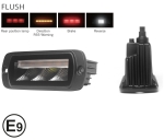 LED Προβολάκι Όπισθεν Χωνευτό 4 Λειτουργιές Ψυχρό Λευκό 10-30 Volt με Φωτισμό Πορείας / Φρένου / Έκτακτης Ανάγκης STROBE E-mark