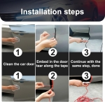 Προστατευτική Λωρίδα Διακοσμητική για πόρτες Κόκκινη 5m