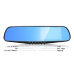 Σετ Καθρέπτης με Κάμερα DVR Αυτοκινήτου 1080P με Οθόνη 4.3" με Κλιπ & Κάμερα Οπισθοπορείας και κάρτα μνήμης Micro SD 32 GB 12V - 24V