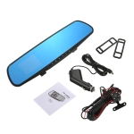 Σετ Καθρέπτης με Κάμερα DVR Αυτοκινήτου 1080P με Οθόνη 4.3" με Κλιπ & Κάμερα Οπισθοπορείας και κάρτα μνήμης Micro SD 32 GB 12V - 24V