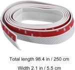 Αεροτομή Προφυλακτήρα και Μαρσπιέ από Ανθρακονήματα Λευκό 5cm x 2,5m Ταινία Διπλής Όψης 3M