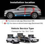 Προστατευτική Διακοσμητική Ταινία Προστασίας για Άκρες Θυρών Αυτοκινήτων Διαφανής 5m