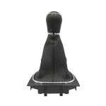 Πόμολο 5 Ταχυτήτων με Φυσούνα Λεβιέ Δερματίνη για Volkswagen Golf V 2005 - 2009 / Golf VI 2010 - 2014