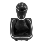 Πόμολο 6 Ταχυτήτων με Φυσούνα Λεβιέ Δερματίνη για Volkswagen Golf V 2005 - 2009 / Golf VI 2010 - 2014 OEM 1K0711113