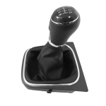 Πόμολο 6 Ταχυτήτων με Φυσούνα Λεβιέ Δερματίνη για Volkswagen Golf V 2005 - 2009 / Golf VI 2010 - 2014 OEM 1K0711113