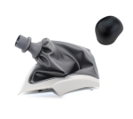 Πόμολο 6 Ταχυτήτων με Φυσούνα Λεβιέ Δερματίνη με Νίκελ Βάση για Peugeot Boxer / Citroen Jumper / Fiat Ducato OEM 1608508580 / 46314090 / 55348945