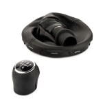 Πόμολο 5 Ταχυτήτων με Φυσούνα Λεβιέ Δερματίνη για Volkswagen T5 Transporter 2003 - 2011 OEM