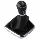 Πόμολο 5 Ταχυτήτων με Φυσούνα Λεβιέ Δερματίνη για Volkswagen Polo 6R 2009 – 2014 / Polo 6C 2014 – 2017 OEM 6R0711456B