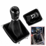 Πόμολο 6 Ταχυτήτων με Φυσούνα Λεβιέ Δερματίνη για Volkswagen GOLF 7 MK7 / GTI / GTD / TDI 2012 - 2017