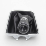 Πόμολο 6 Ταχυτήτων με Φυσούνα Λεβιέ Δερματίνη για Volkswagen Tiguan / Sharan / Golf Plus / Alhambra OEM 5N0711113Q